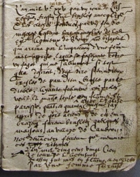 Texte manuscrit transcrit ci-contre.
