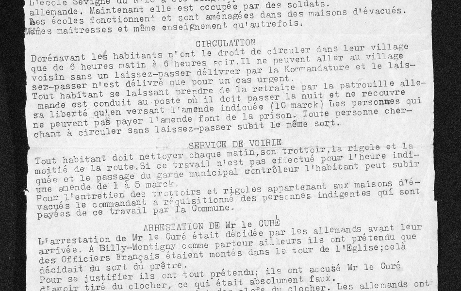 Texte dactylographié retranscrit ci-dessous.