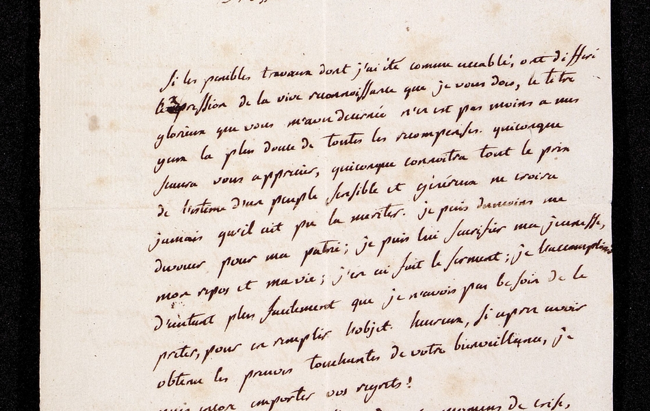 Texte manuscrit retranscrit ci-contre.