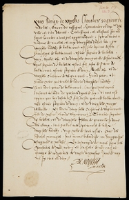 Document manuscrit retranscrit ci-contre.