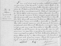 Texte manuscrit transcrivant l'enregistrement du décès d'Emmanuel Albert.