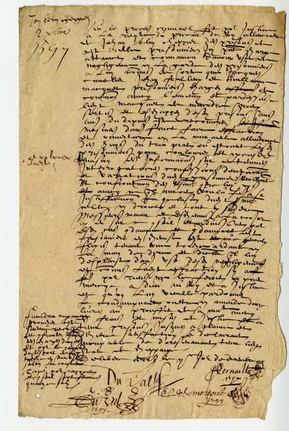 Document manuscrit sur parchemin.