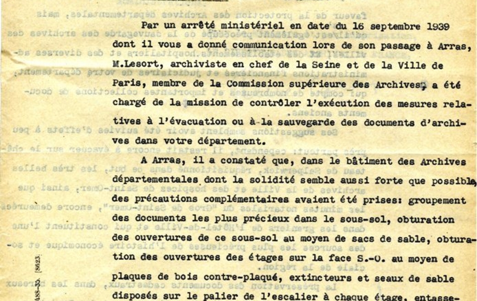 Texte dactylographié retranscrit ci-dessous.