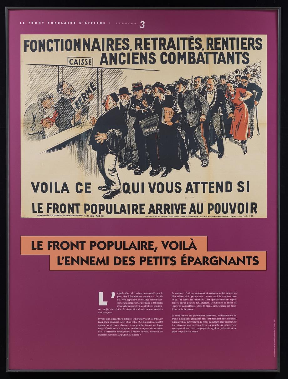 Quelles Sont Les Critiques Contre Le Front Populaire Le Front populaire s'affiche - Expositions itinérantes - Service