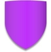 Blason violet.