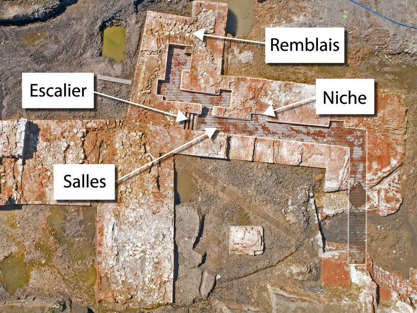 vue zénithal du bastion avec les légendes.