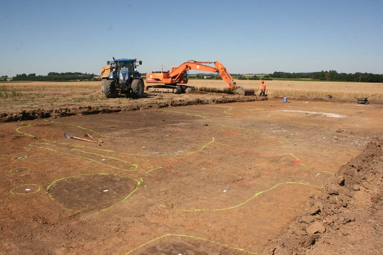 Vue générale du site d'Avesnes Les Bapaume