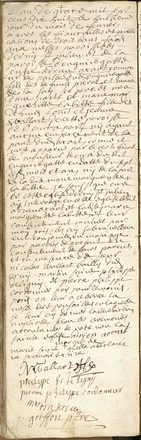 Texte manuscrit retranscrit ci-contre.