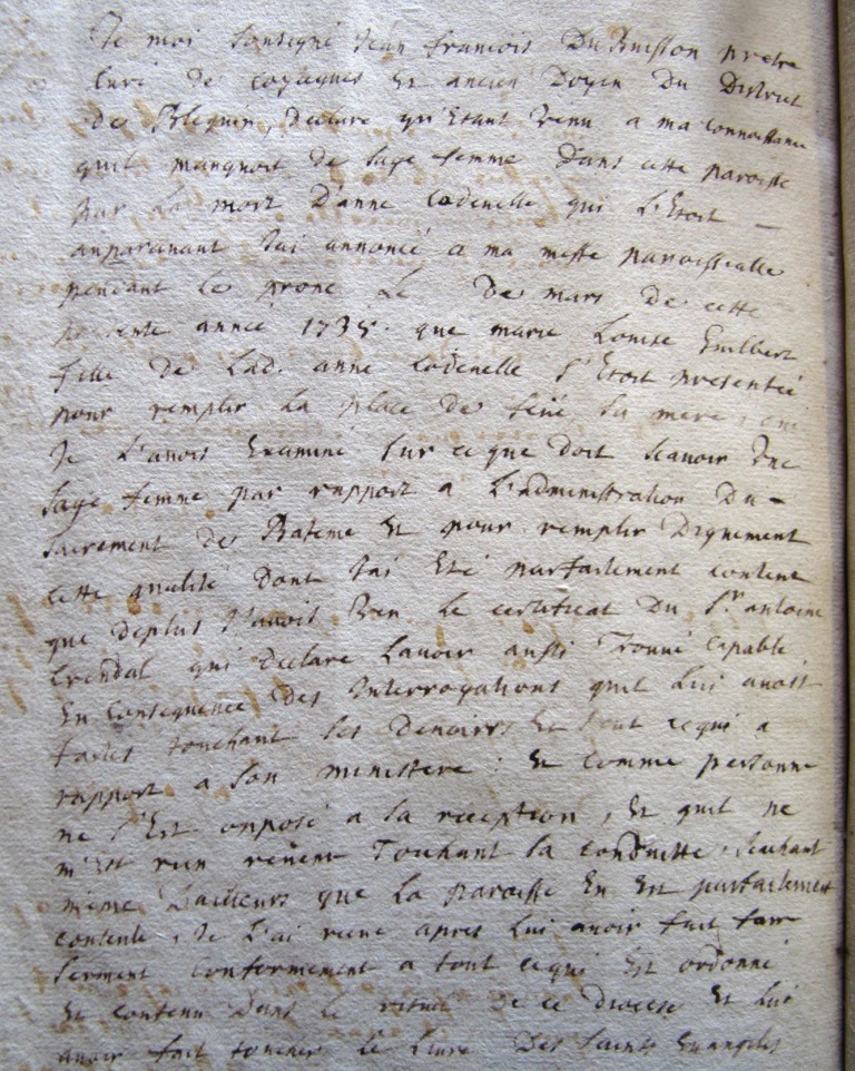 Texte manuscrit transcrit ci-contre.