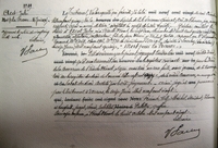 Texte manuscrit sur lequel on lit :"Le tribunal, vu la requête qui précède ; vu la loi du trois décembre 1915 ; vu la dépêche du procureur génral ; ouï; M. Thermes, juge, en son rapport ; après m'avoir délibéré ; adoptant les motifs de ladite requête : déclare comptant le décès d'Acet Jules, né à Biache-Saint-Vaast le 22 décembre 1891, y domicilié, célibataire, cultivateur, fils des feus Henri et Fichel Julia, caporal au 8e régiment de zouaves, matricule 15029, classe 1912, matricule 374 du recrutement d'Arras, décédé à Souchez (Pas-de-Calais) le 16 juin 1915, "Mort pour la France"... 