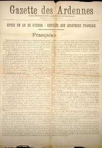 Journal imprimé retranscrit ci-contre.