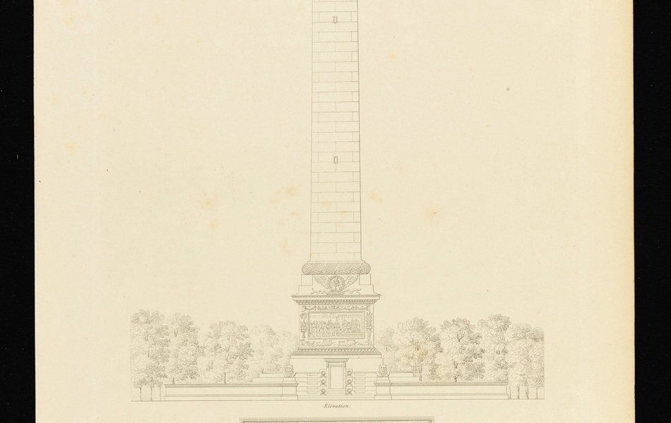 Plan en coupe d'une colonne.