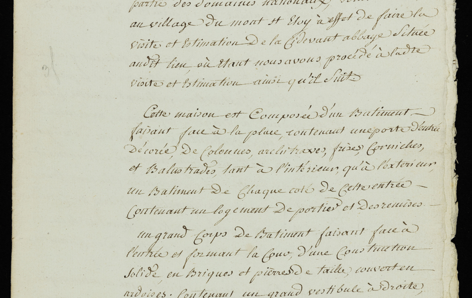 Document manuscrit retranscrit ci-contre.