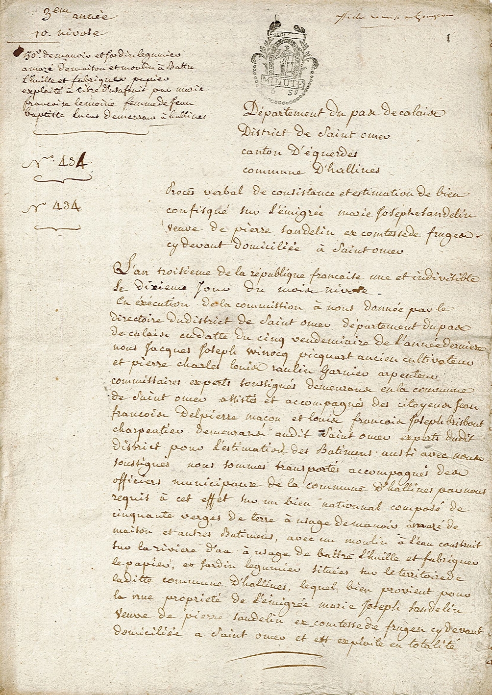 Texte manuscrit retranscrit ci-contre.