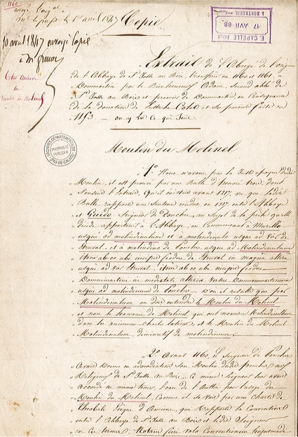 Texte manuscrit retranscrit ci-contre.