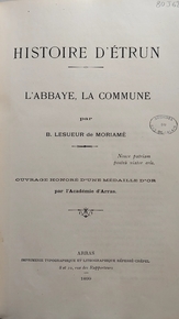 Première page d'un livre.