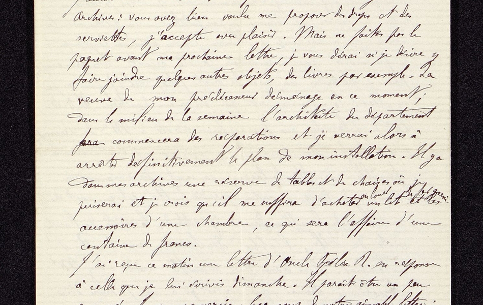 Texte manuscrit retranscrit ci-contre.