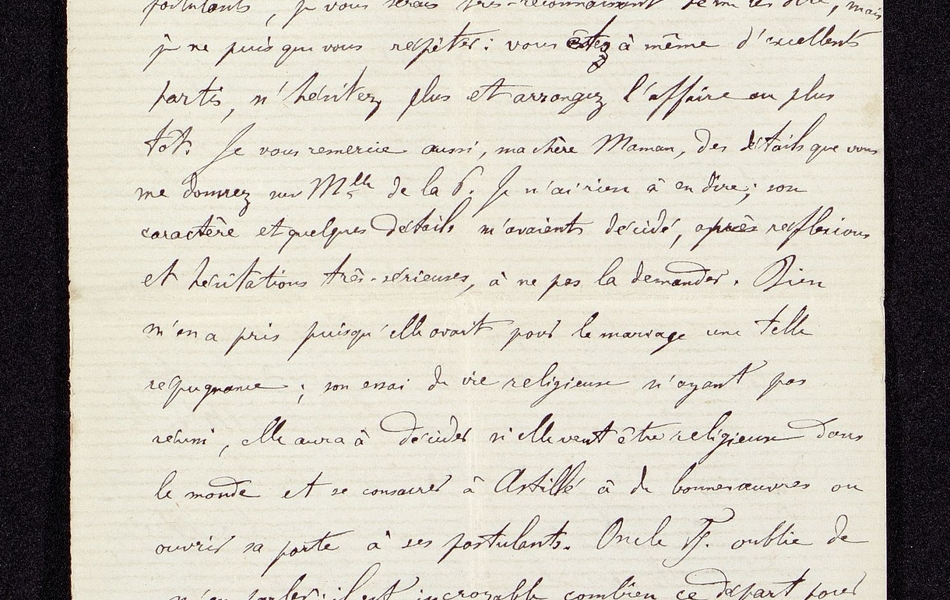 Texte manuscrit retranscrit ci-contre.