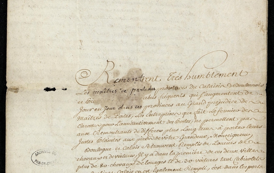 Document manuscrit retranscrit ci-contre.