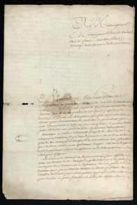 Document manuscrit retranscrit ci-contre.