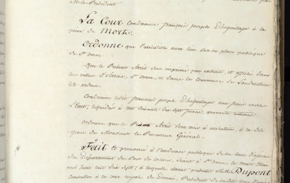 Texte manuscrit retranscrit ci-dessous.
