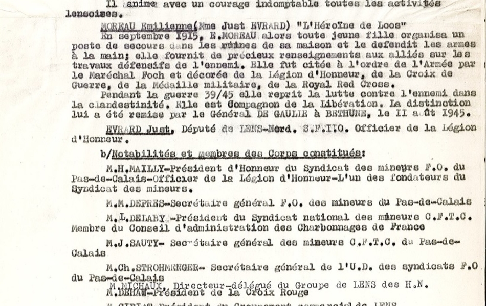 Document dactylographié retranscrit ci-contre.
