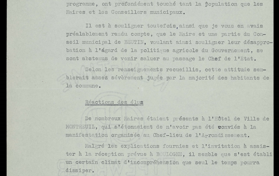 Document dactylographié retranscrit ci-dessous.