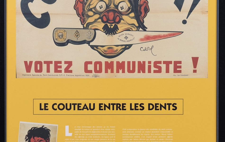 Photographie couleur du panneau d'exposition