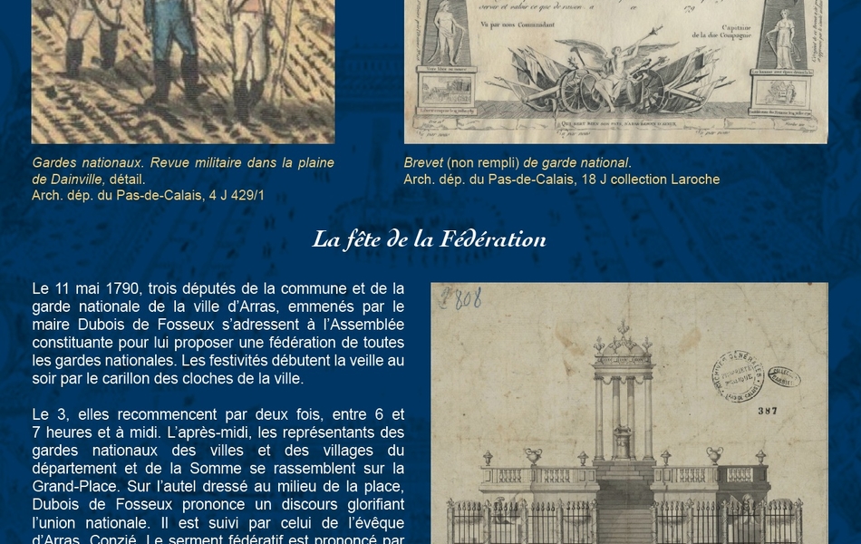 Photographie couleur du panneau d'exposition.