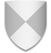 Blason séparé en 4 parties par une croix en diagonale.