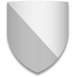 Blason coupé en diagonale (haut à gauche et bas à droite).